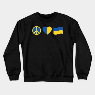 Peace Love Ukraine Crewneck Sweatshirt